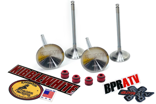 YFZ450 YFZ 450R Kibblewhite Tensilite TITANIUM Intake & Exhaust Valves RED Seals - Picture 8 of 24