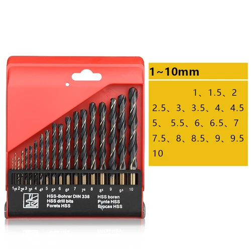 Broca espiral HSS de 0,5 mm-14 mm Broca de cobalto Broca de metal de acero inoxidable - Imagen 53 de 53
