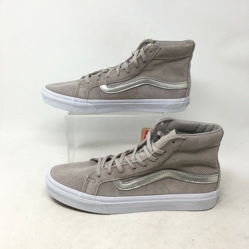 Nuevas Vans Sk8-Hi Slim Classics Zapatillas perforado Gamuza Grises Para  Hombre 8 para mujer 9.5 | eBay