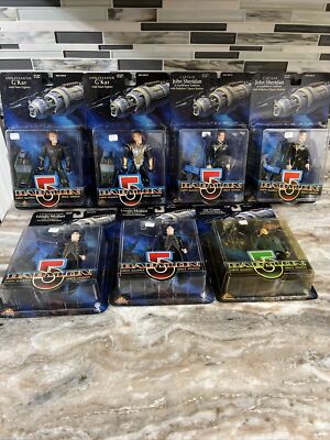 Lot of 7 Sealed Babylon 5 1997 Exclusive Premiere Action Figures- New In Box!