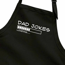 Funny Novelty Mens Dad Jokes Loading gift Fathers Day Papa Apron Cook Baking BBQ