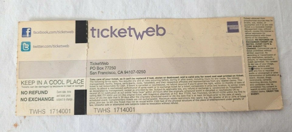 PRO-PAIN at The Token Lounge Westland MI 6/17/16 Full Ticket General Admission - Image 2 of 2