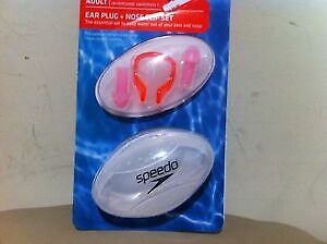 Erwachsene SPEEDO Ohrstöpsel & Nasenclip Schwimmer Set - Pink - Schwimmzubehör - Bild 1 von 2