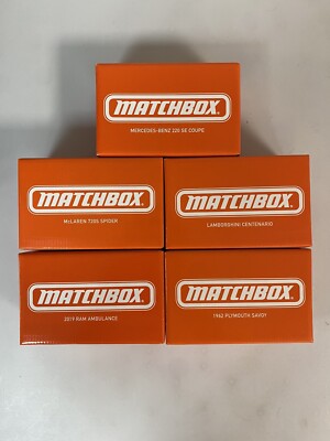 Matchbox Collectors Mattel Creations Exclusive - Lot Of 5 Different Models