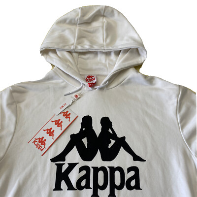 Kappa Hoodie Men's Graphic Logo Pullover Sweatshirt Hoodie Sz 2XL