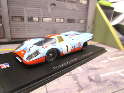 PORSCHE 917 K 917K 12h Sebring 1971 #1 Siffert Bell Gulf Wyer US344 Spark 1:43