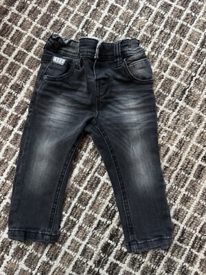 Baby Boy Size 6-9M Black Skinny Jeans From Next Great Quality And Condition 