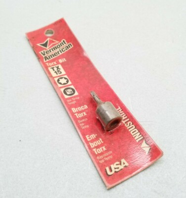 15715 Vermont American TX15 Torx Bit 1/4