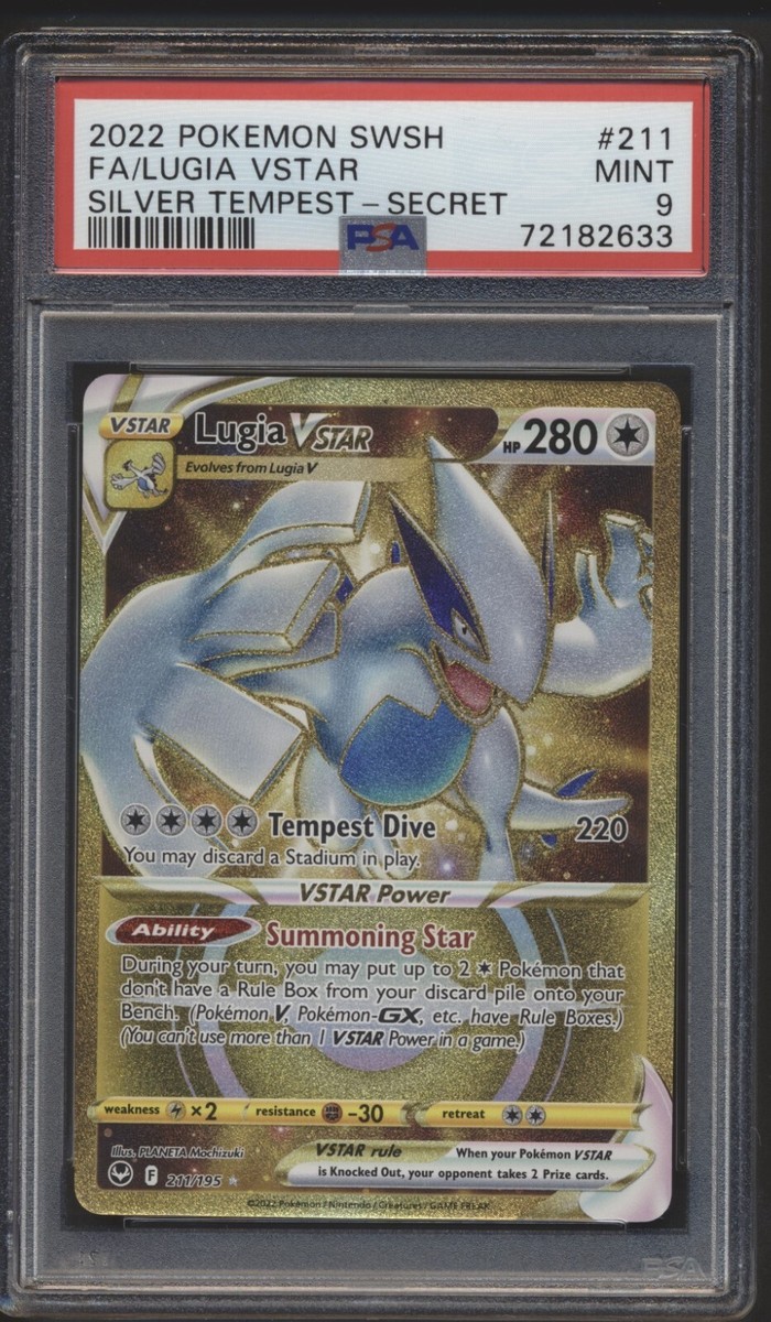 オリジンルギアVSTAR #111 SPECIAL ART RARE Lugia Vstar Full Art - Secret Rare Pokemon 211/195 - Silver