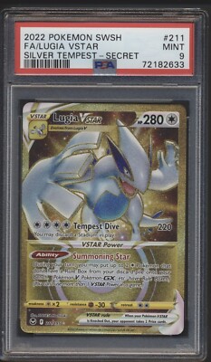 Lugia Vstar Full Art - Secret Rare Pokemon 211/195 - Silver