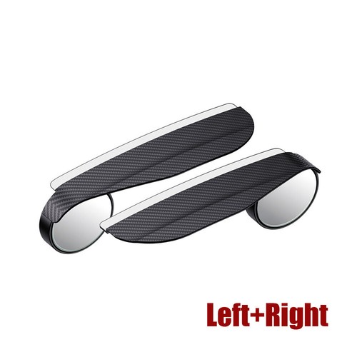 2x Car Rearview Mirror Carbon Fiber Rain Eyebrow Visor Accessories Vision Wider - Picture 3 of 10