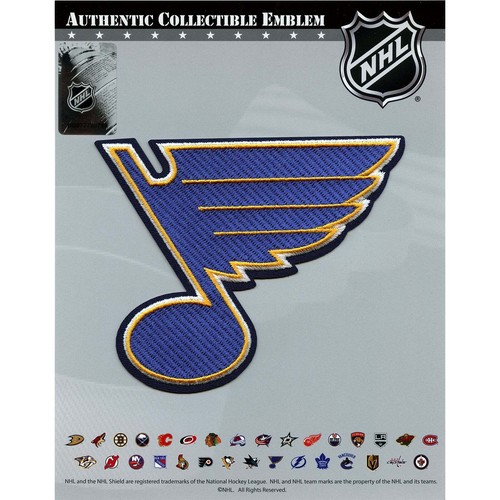 Saint St. Louis Azul Oficial NHL Hockey Primary Logo Equipo Camiseta Emblema UTP - 第 1/2 張圖片