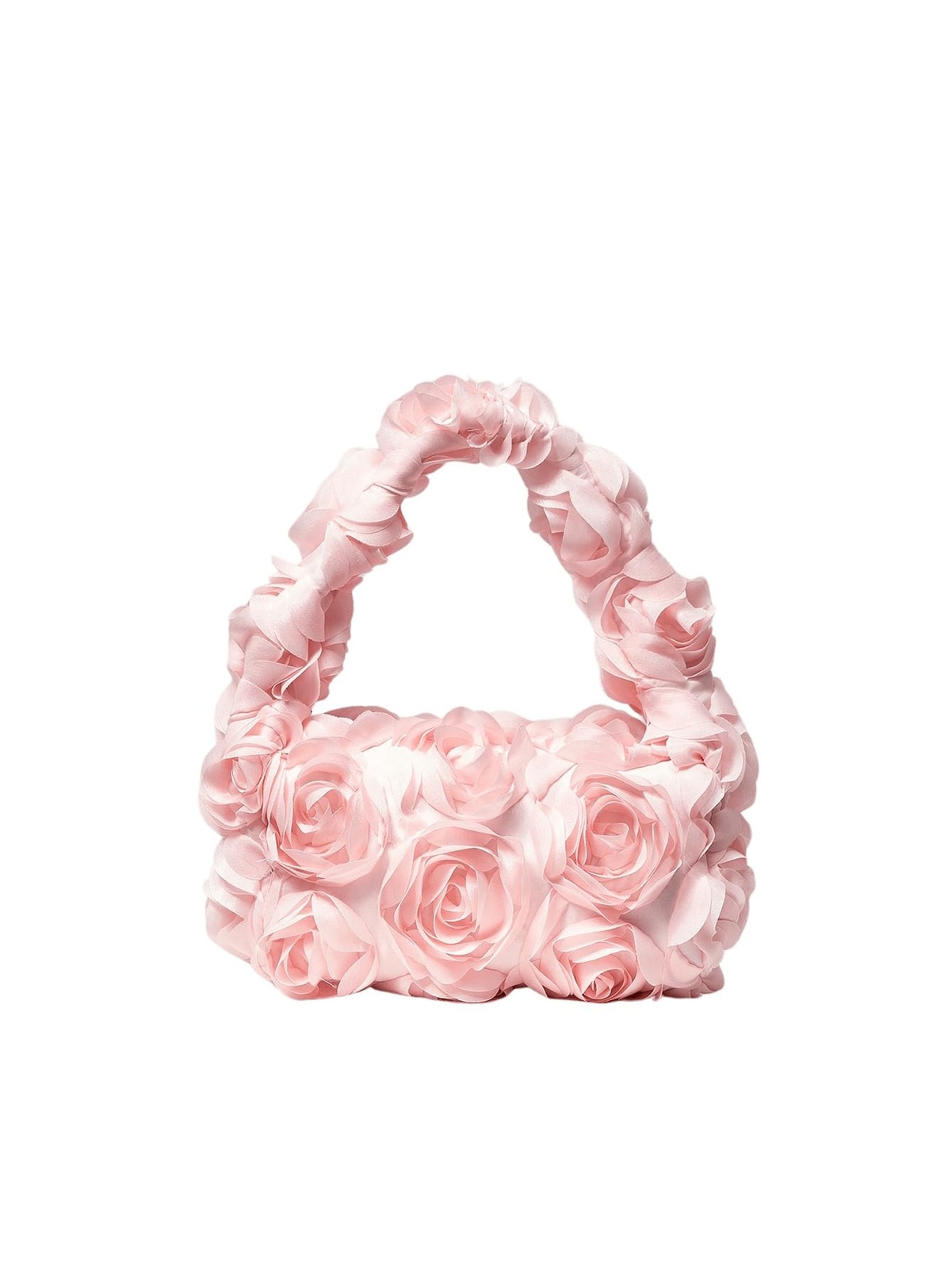 Women's Flower Clutch Handbags Rose Evening Purse Top Handle Bags and purse