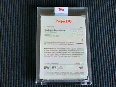2021 TOPPS PROJECT 70 #457 VLADIMIR GUERRERO JR / MIMSBANDZ