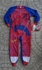 NEW RARE Vintage '96 Marvel Comics Spiderman Dr Denton 1 Piece Sleeper size 10