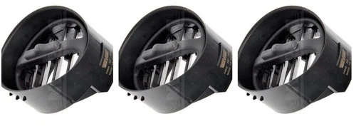 93-02 FIREBIRD TA FORMULA CENTER MIDDLE DASH AC AIR VENT BLACK NEW SET (3) 74935