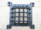 cast iron Medieval door window glass bullion/aperture grille cover Period home