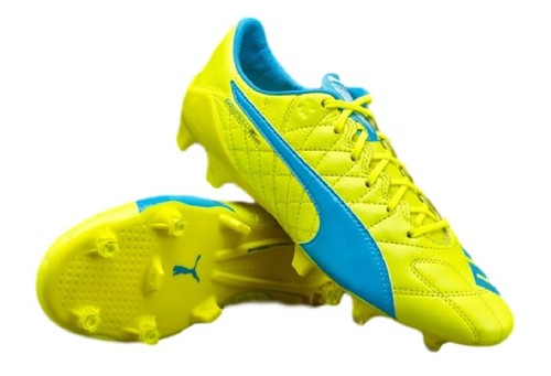 Puma evoSPEED SL FG Leather SR Safety Yellow Volt Neon Soccer Cleats Rare |  eBay