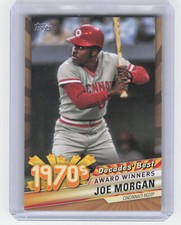 2020 Topps #DB-45 Joe Morgan Decades' Best Gold (Series 2) #/50