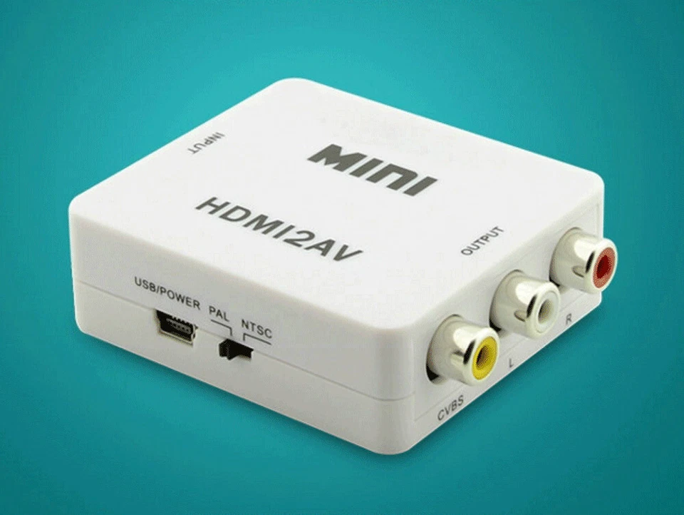 HDMI To RCA AV Converter Adapter 1080P CVBs 3RCA For Video Audio Xbox TV PC DVD - Image 4 of 4