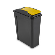 25L Plastic Bin Indoor Recycling Waste Container With Lid Kitchen Home & Office