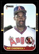 Ray Chadwick 1987 Donruss #505 Angels MLB READ FREE SHIPPING AutographDen