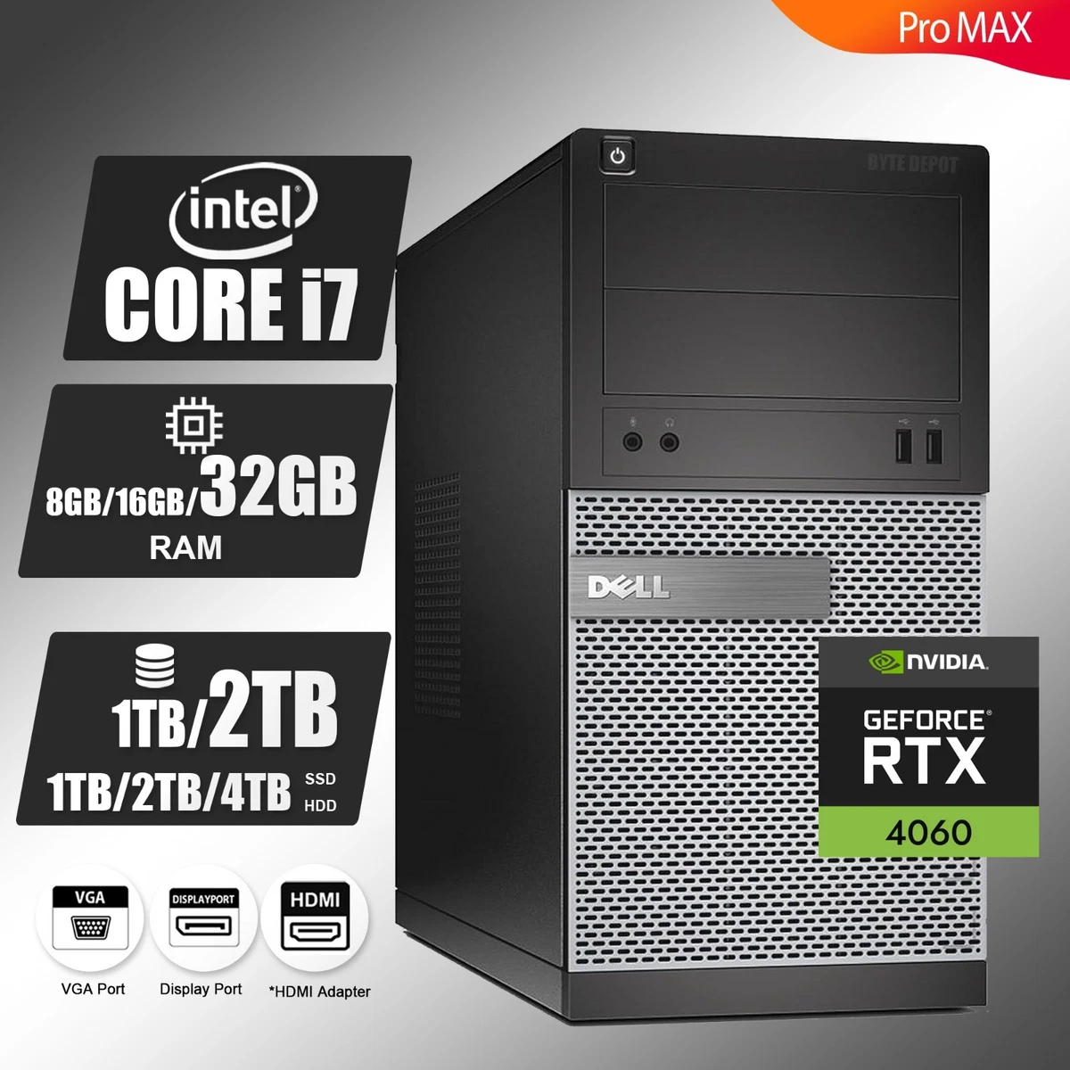 Intel Core i7 2nd Gen. PC Desktops and 120 GB-249 GB Hard Drive