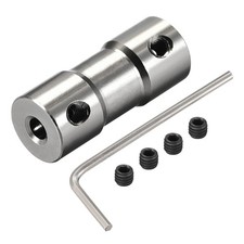 Rigid Coupling 25mm Length 10mm Diameter Aluminum Alloy Shaft Coupler 2pcs