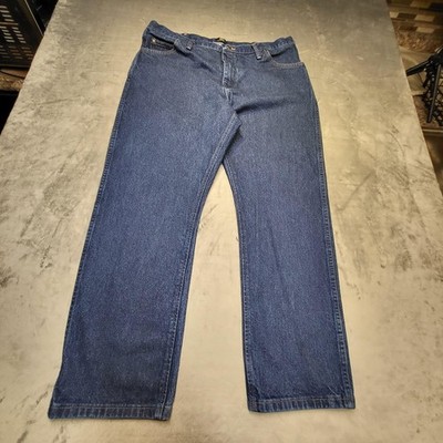Vintage Wrangler 47 Jeans Mens 38x29 Blue Regular Fit Denim Classic Straight Leg