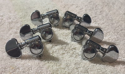 Vintage Grover USA Star Guitar Tuners 3x3 Chrome - Project