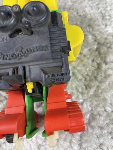 Vintage 1970 Ding-A-Lings Rocky Robot Toy W/ 2 Missiles Parts Repair READ - Picture 18 of 18