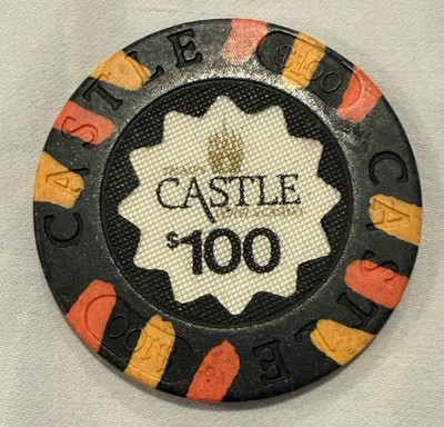 トランプ大統領　トランプキャッスル　カジノチップ $100 Rare Trump Castle Black Casino Chip Collectible Casino