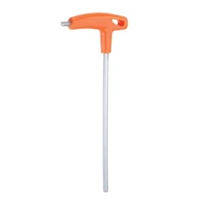 T-Handle Hex Key Wrench 5mm Extra Long Arm T-Key Hexagon Spanner, Orange
