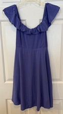 Old Navy Womens Size Small Mini Dress Lavender Sleeveless Ruffle Neckline