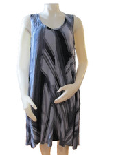 Simply Vera Vera Wang Sleeveless Faux Denim Hi‑Low Dress Raw Edge Lined Size PL