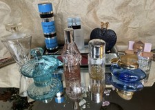 PERFUME BOTTLE BUNDLE X  9 EMPTY  PERFUME BOTTLES COLLECTABLE 