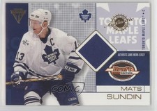 2001-02 Pacific Private Stock Titanium Draft Edition Mats Sundin #90 HOF av1