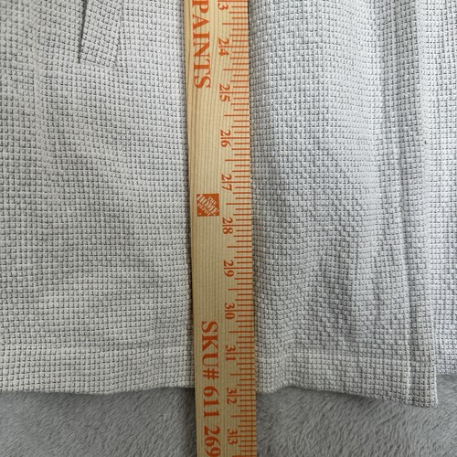 Chaqueta de Algodón Orgánico Eileen Fisher M Blanca Tejido Gofre Frente Abierto Longline Chic - Imagen 9 de 11