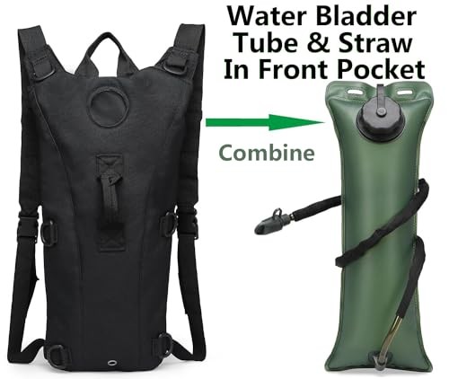 ATBP Mochila táctica de hidratación de agua militar 3L Paquete de 2, negro (3L) - Imagen 3 de 5