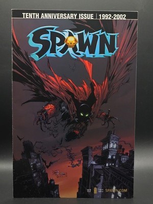 Spawn Comic Book 117 Image 10th Anniversary 2002 Capullo McFarlane Cover  