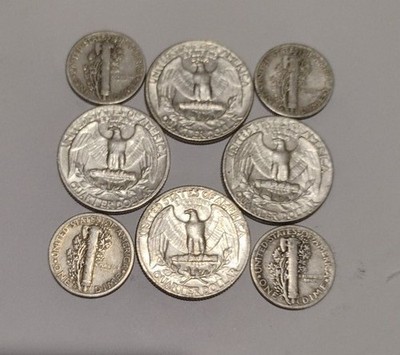 90% Junk Silver Coins $1.40 Face Value FREE SHIPPING -Mixed Dates