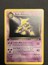 Dark Alakazam 18/82 1st Edition Team Rocket Rare Pokemon TCG LP on eBay