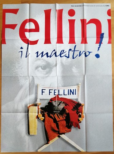 FEDERICO FELLINI IL MAESTRO original LARGE french movie poster