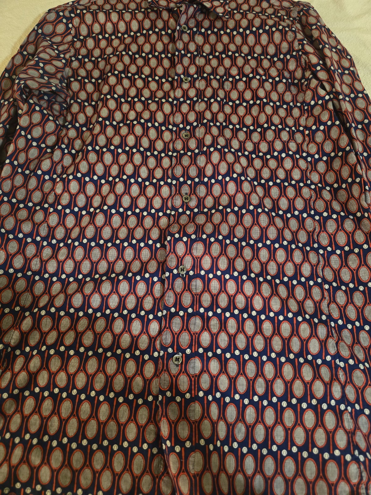 HERMES  Button Down Shirt Pattern Long Sleeve Men… - image 21