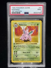 Nidorino [1st Edition] #37 Prices | Pokemon Base Set | Pokemon Cards