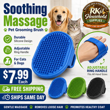 Pet Bath  Grooming Brush   Soft Silicone Massage Brush for Dogs  Cats