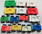 14 Vintage Fisher Price Little People Cars Red Pink Green Blue Yellow