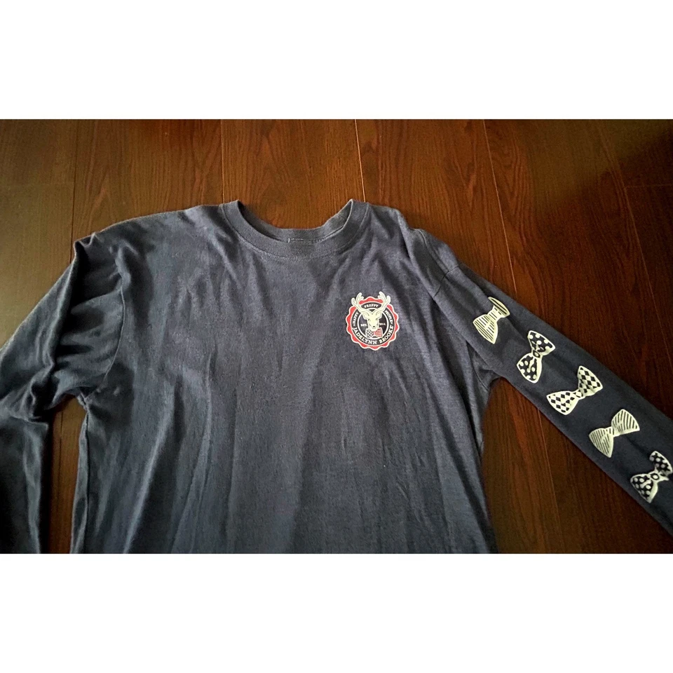 Top Jadelynn Brooke Manga Larga Preppy Gráfico Lazos Azul Mujer L Grande Foto 4 de 4