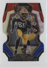 2022 Panini Select Premier Level Red & Blue Prizm Die-Cut Kingsley Enagbare 11ur