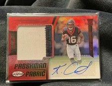 2018 Panini Certified - Freshman Fabric Signatures Keke Coutee #229 Mirror...